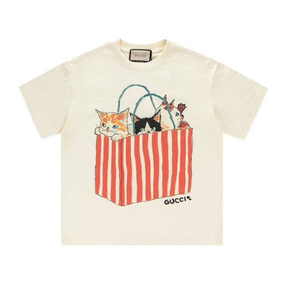 Gucci Early Spring Collection High-Weight Short-Sleeve